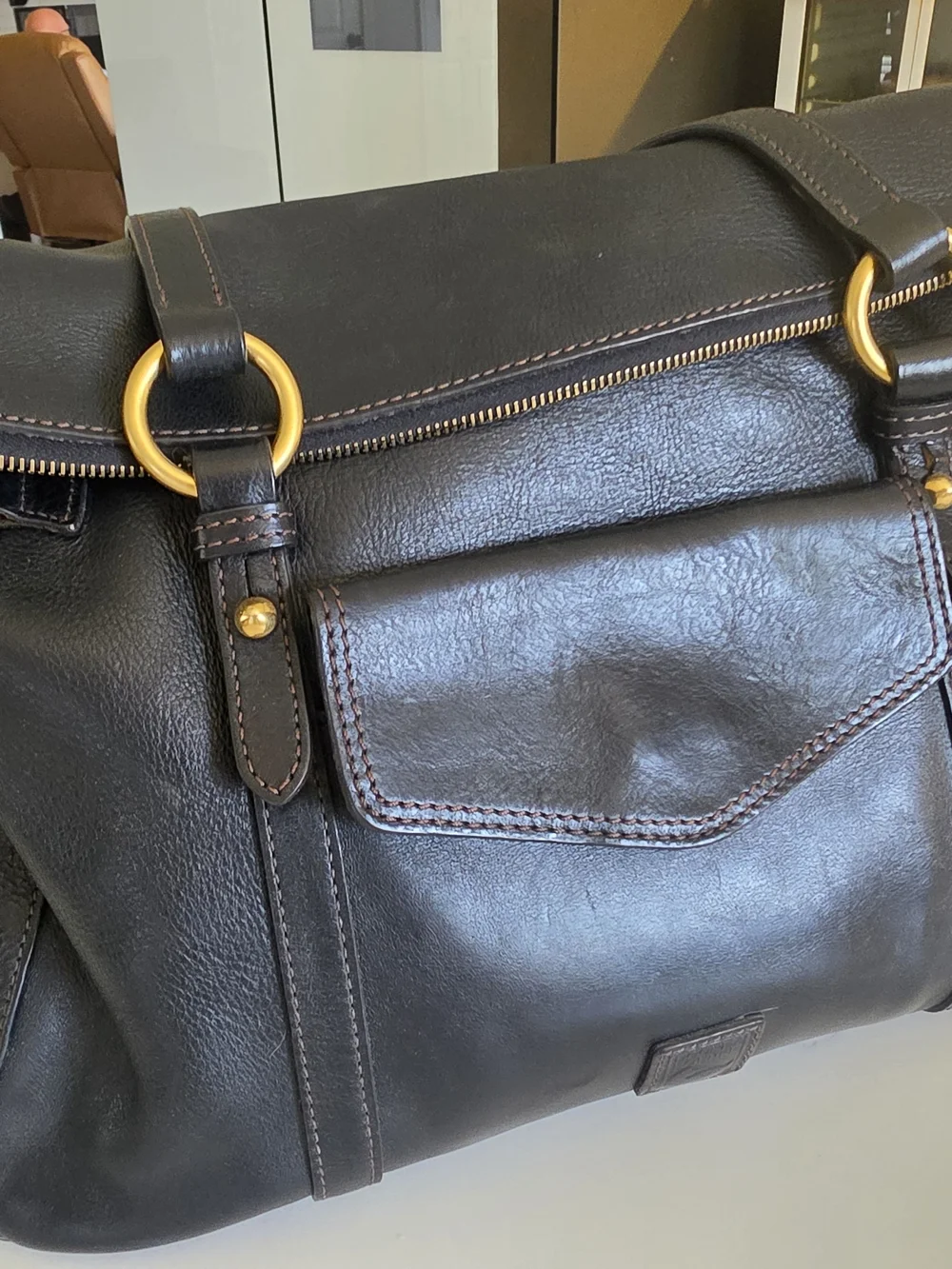 Black Dooney & Bourke Florentine Smith bag